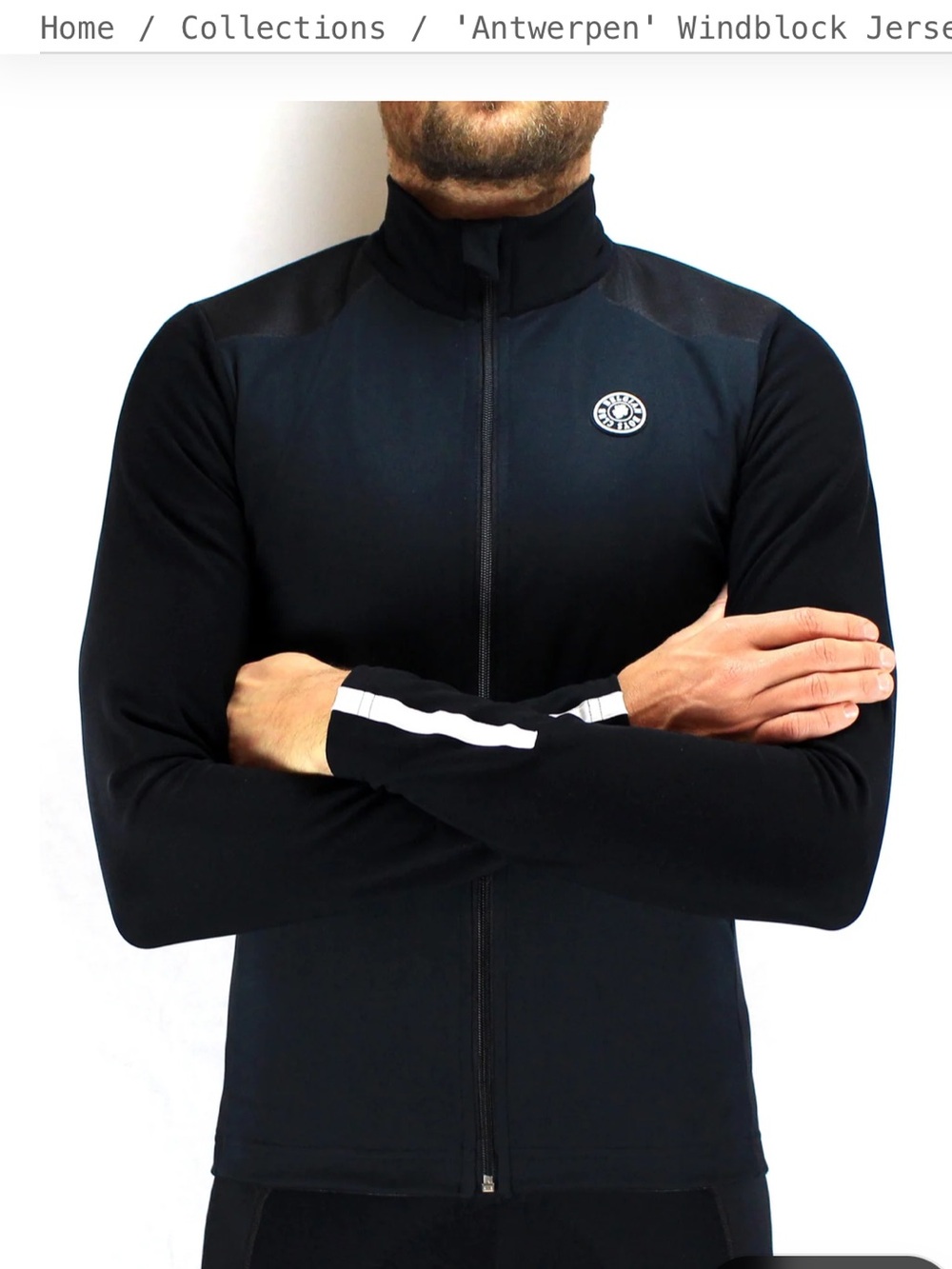 Belgian Boys Club cycling Windblock Jersey Jacket - Black
